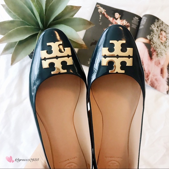 Tory Burch Logo flats dark blue - Picture 2 of 6